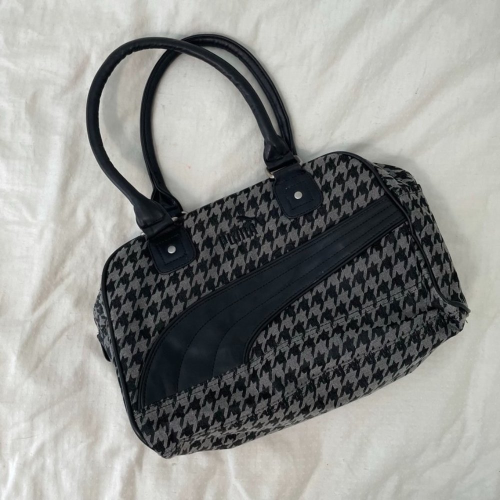 Puma houndstooth bowler bag